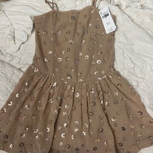 Abercrombie Kids Floral Dress - Tan